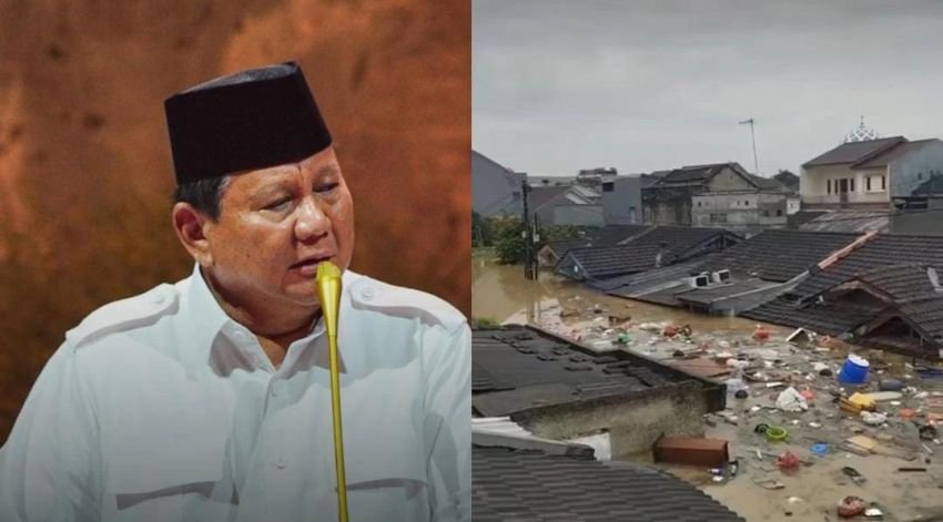 Prabowo: TNI-Polri Harus Bersinergi dalam Banjir Jabodetabek, Kemensos Siapkan Bantuan