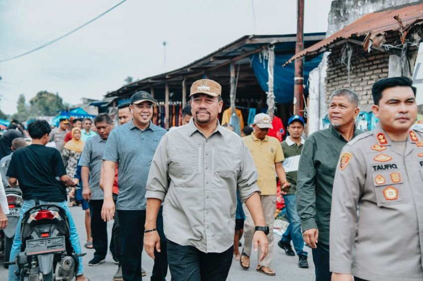 Pastikan Kestabilan Harga, Bupati Baharuddin Sidak Pasar