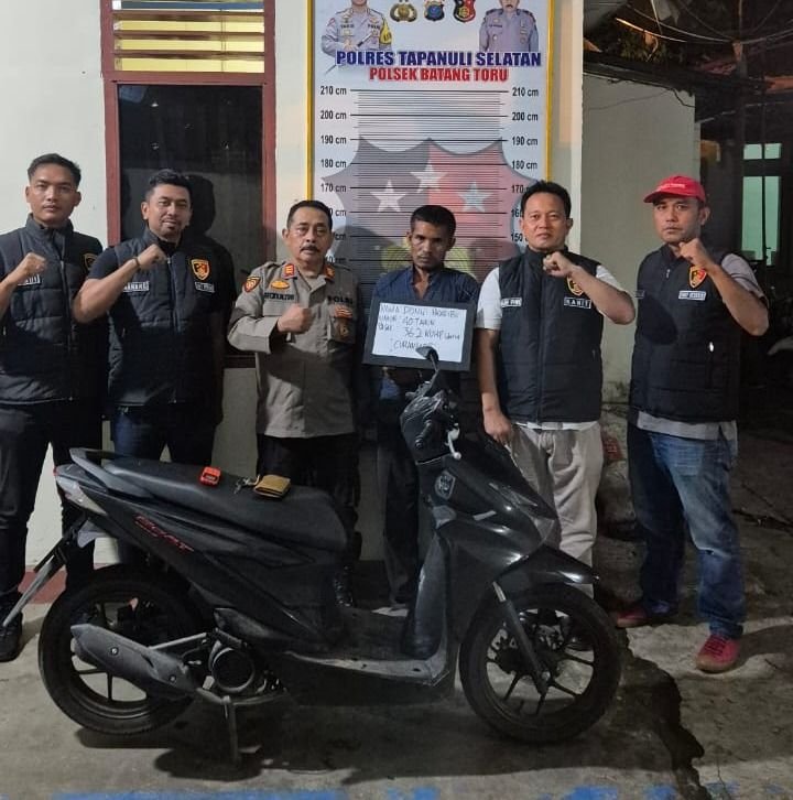 Pelaku Curanmor di Tapanuli Selatan Berhasil Diamankan Reskrim Polsek Batangtoru