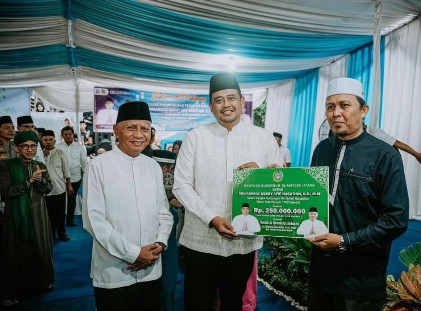 Bobby Nasution Hadiri Safari Ramadan di Masjid yang Masih Dalam Pembangunan, Ajak Warga Berbagi Berkah