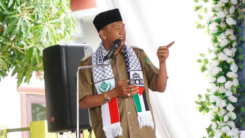 Bupati Langkat Syah Afandin Pimpin Tabligh Akbar, Serukan Solidaritas untuk Rakyat Palestina.