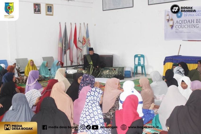 Pengajian Rutin TP PKK Desa Bogak Bahas Aqidah Bisnis, Warga Antusias Hadiri Kajian