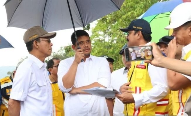 Gubernur Sumut Tinjau Ruas Jalan Nasional Batu Jomba