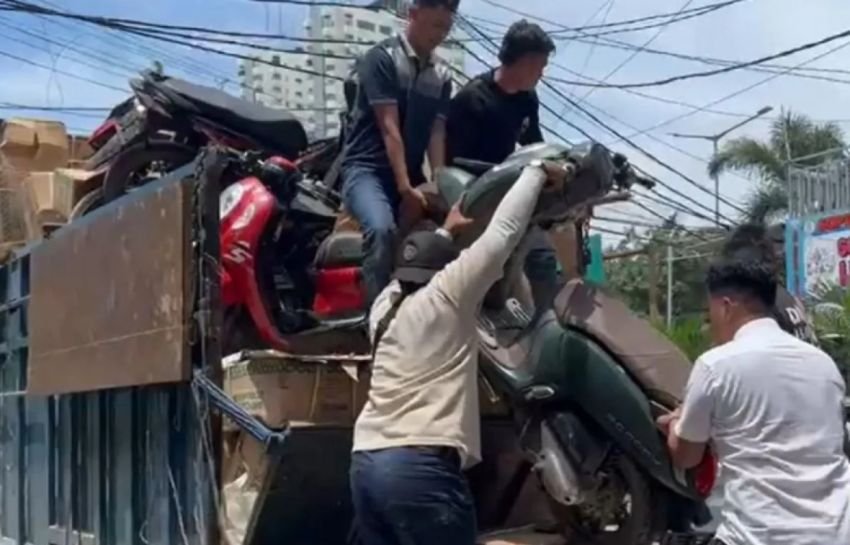 Polres Metro Jakarta Barat Amankan Sopir Truk dan 13 Sepeda Motor Hasil Curian