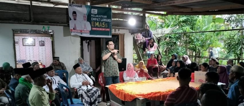 Calon Bupati empat Lawang HBA,Gelar Safari Ramadhan di Desa Pajar bakti.