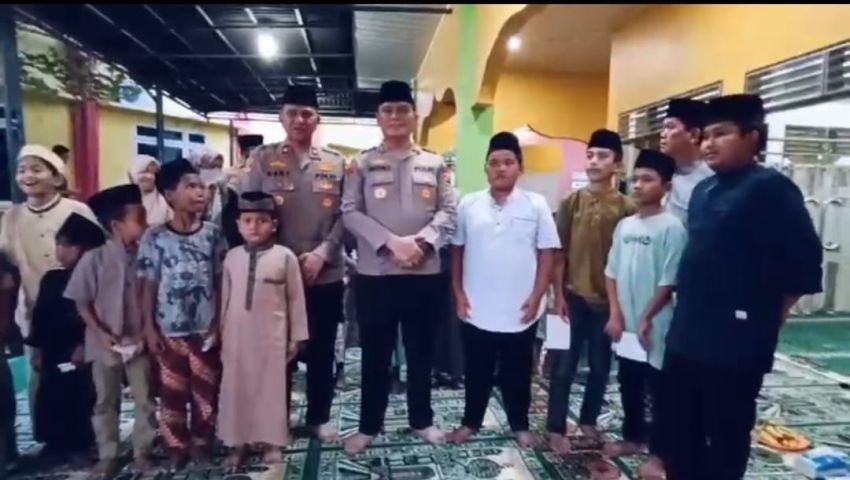 Kapolres Pelabuhan Belawan Gelar Buka Puasa Bersama Tokoh Agama dan Anak Yatim, Berikan Santunan