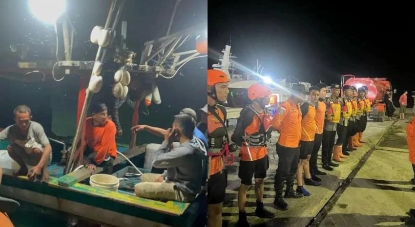 Kerja Sama Brimob dan Basarnas: Nelayan Hilang Ditemukan di Pantai Foa Nias