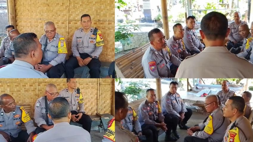 Unit Binmas Polsek Dentim Gelar Anev Ketahanan Pangan Usai Panen Sayur Hidroponik