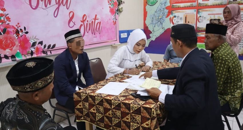 Tahanan Kasus Narkoba di Pematangsiantar Laksanakan Akad Nikah di Ruang Gelar Perkara