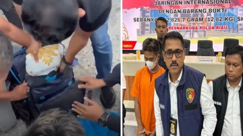 Polda Riau Ungkap Modus Kurir Narkoba Selundupkan Sabu 12,8 Kilogram dari Malaysia ke Indonesia