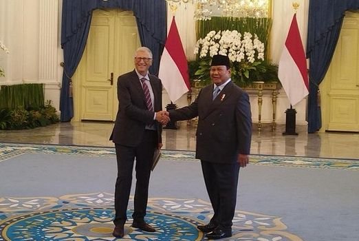 Presiden Prabowo Sambut Bill Gates di Istana Merdeka, Bahas Dukungan untuk Program Makan Bergizi Gratis