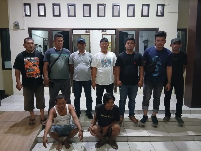 Dua Pria Diringkus Polsek Padang Bolak Saat Transaksi Narkoba di Pasar Gunung Tua