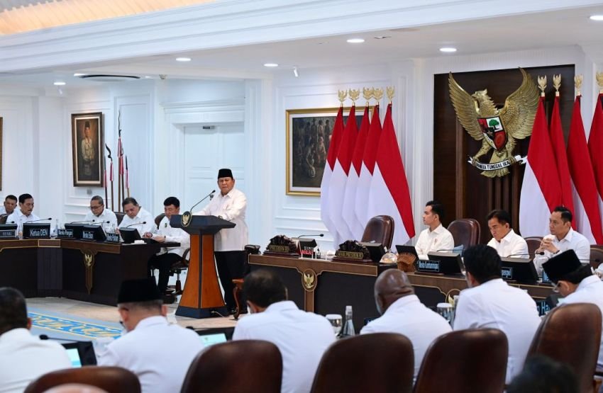 Presiden Prabowo Beri Kelonggaran untuk Wartawan Ikuti Arahannya di Sidang Kabinet Paripurna