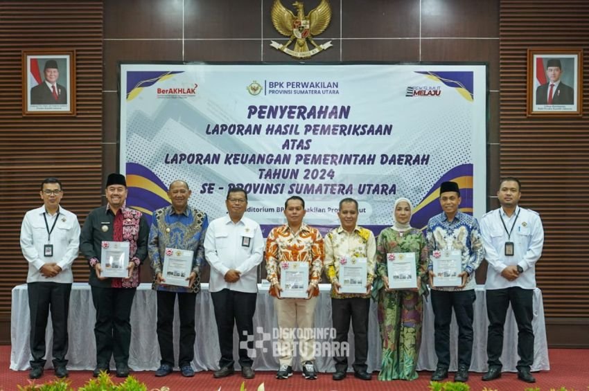 Bupati Batu Bara Terima Laporan Hasil Pemeriksaan LKPD Batu Bara TA 2024