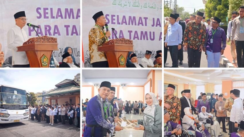 Wakil Menteri Agama RI Resmi Lepas Keberangkatan Jamaah Haji Padangsidimpuan Embarkasi Medan