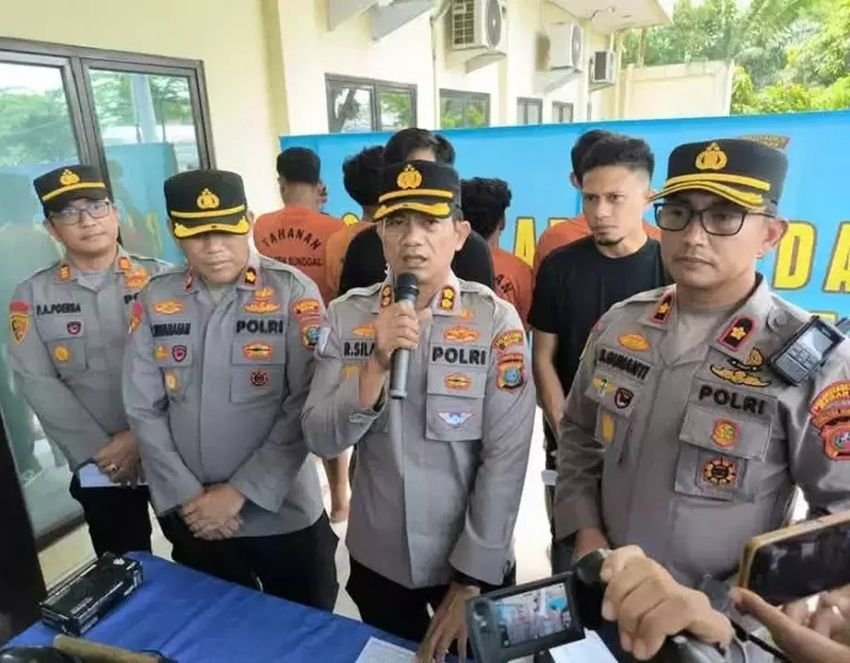 Polsek Sunggal Bekuk 5 Pelaku Begal, 2 DPO Masih Diburu Polisi