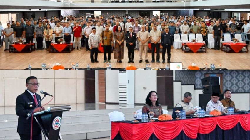 Bupati Tapanuli Tengah Resmikan Rapat Koordinasi Pemerintah Desa dan Sosialisasi Koperasi Desa Merah Putih