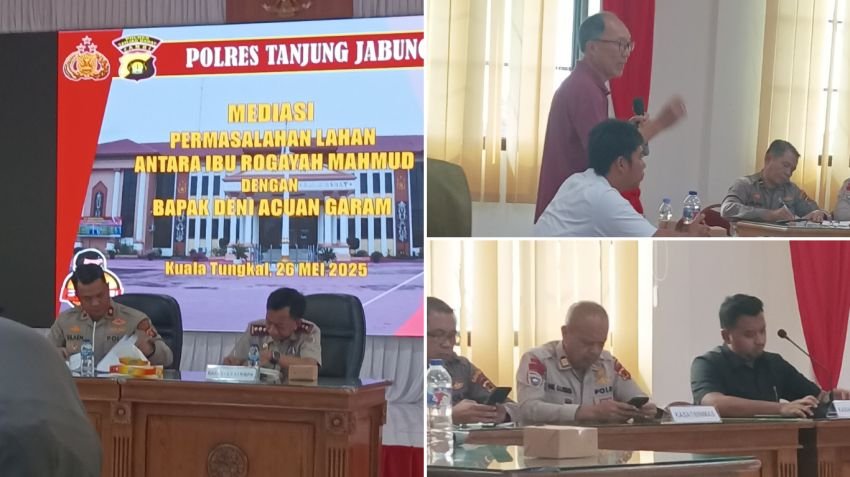Sempat Adu Mulut, Sengketa Tanah 310 Ha di Polres Tanjab Barat Masuki Tahapan Berikutnya