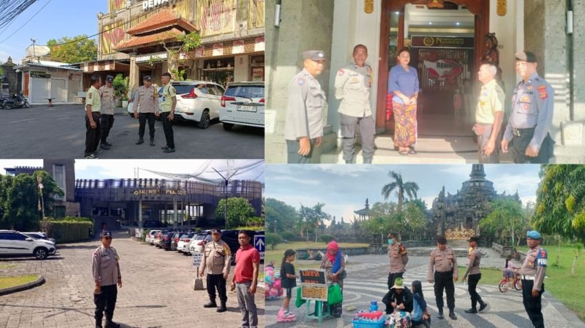 Libur Waisak 2025, Polsek Denpasar Timur Amankan Sejumlah Obyek Wisata Strategis