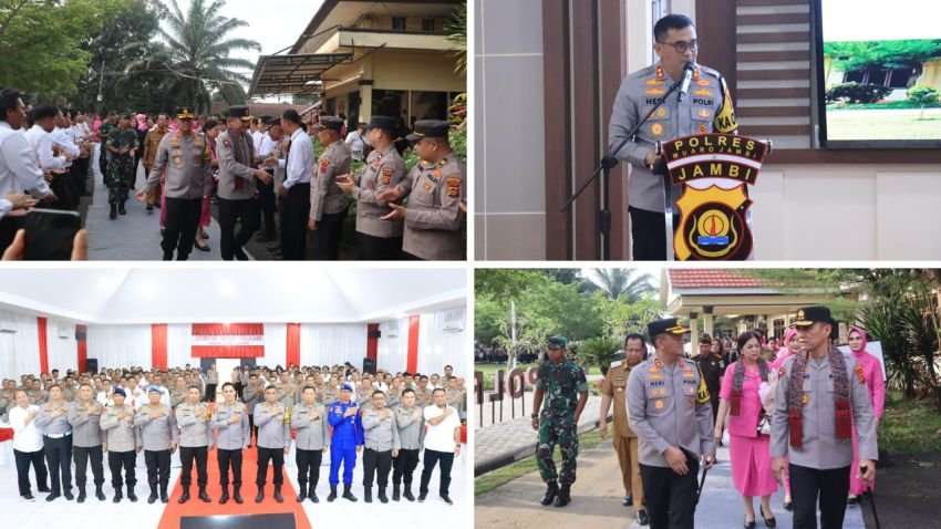 Kapolda Jambi Irjen Pol. Krisno Halomoan Siregar Kunjungi Polres Muaro Jambi, Tekankan Upaya Persuasif dan Antisipasi Karhutla