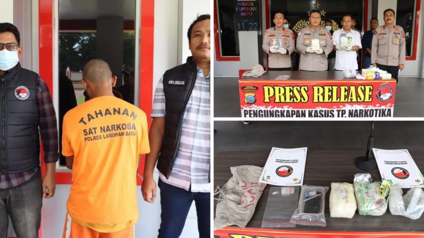 Polres Labuhanbatu Gagalkan Peredaran 1 Kilogram S4bu, Satu Tersangka Ditangkap, Satu Buron