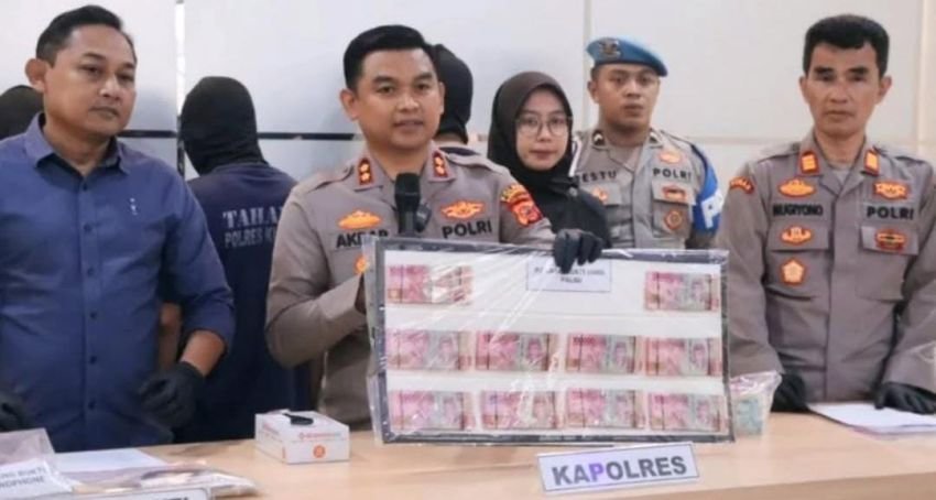 Polres Kuningan Tangkap Empat Pengedar Uang Palsu, Sita Rp52 Juta dan Real Brasil Senilai Rp11 Miliar