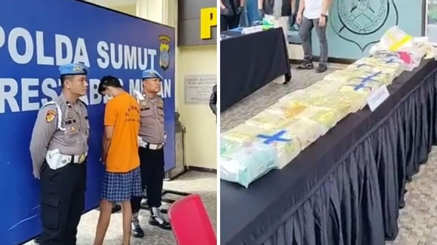 Polrestabes Medan Gagalkan Residivis Bawa 22 Kg Sabu ke Pancurbatu