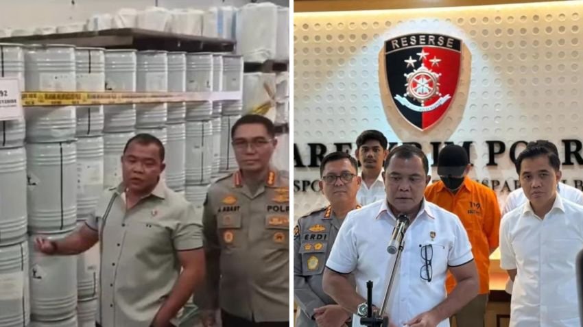 6.000 Drum Sianida Ilegal Disita, Bos PT SHC Resmi Ditahan Bareskrim