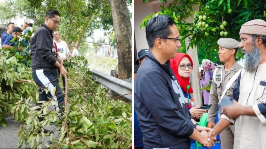 Wali Kota Medan Gelar Sapa Warga dan Gotong Royong Bersihkan Sungai Sei Putih