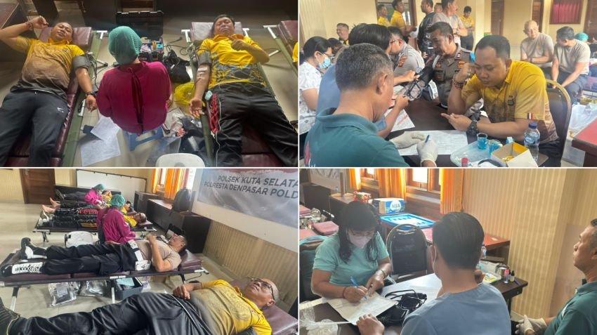 Polsek Dentim Kawal Pendataan Penduduk Pendatang Non-Permanen di Kelurahan Dangin Puri