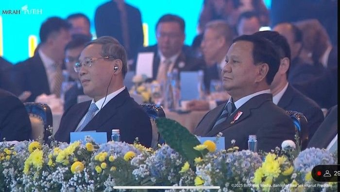 Presiden Prabowo dan PM China Li Qiang Hadiri Indonesia-China Business Reception 2025
