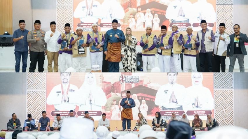 Bupati Batu Bara Lepas Keberangkatan 275 Jemaah Calon Haji Batu Bara Kloter 12