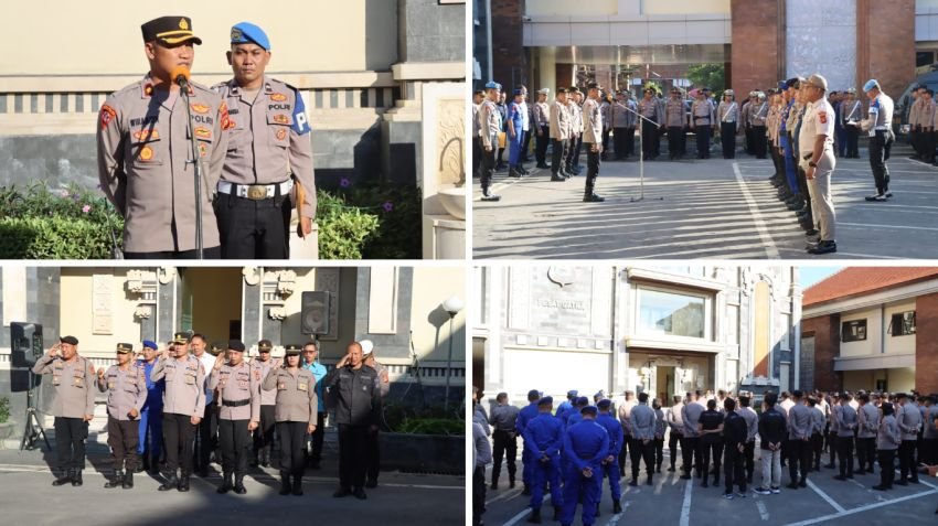 Polresta Denpasar Gelar Apel Kesiapan Pengamanan May Day 2025