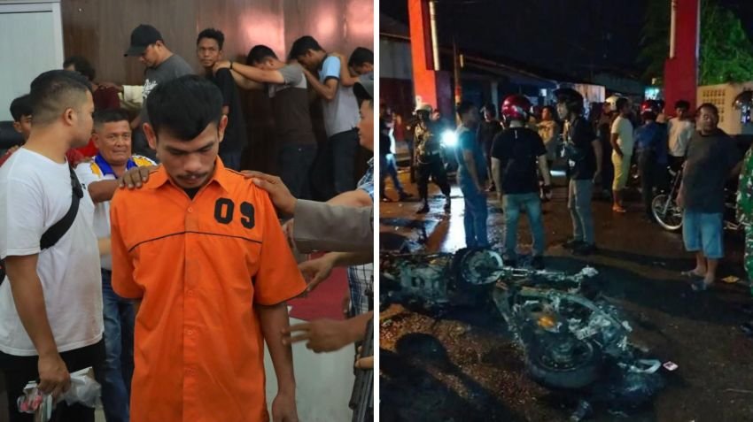 Anak Bandar Narkoba di Belawan Otaki Penyerangan Polisi dan Pembakaran Motor, Terancam 15 Tahun Penjara