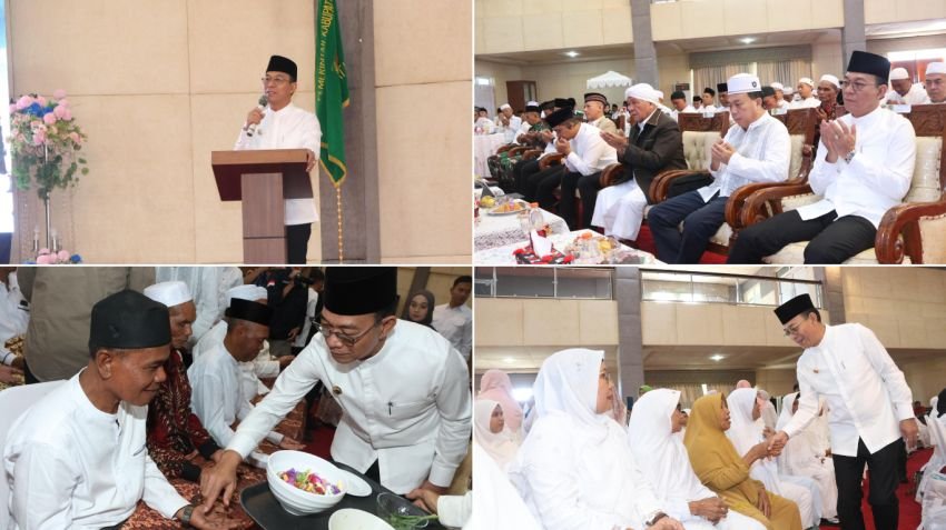 Bupati Gus Irawan Tepung Tawar 174 Calon Jemaah Haji Tapanuli Selatan: Doakan Daerah agar Dijauhkan dari Musibah