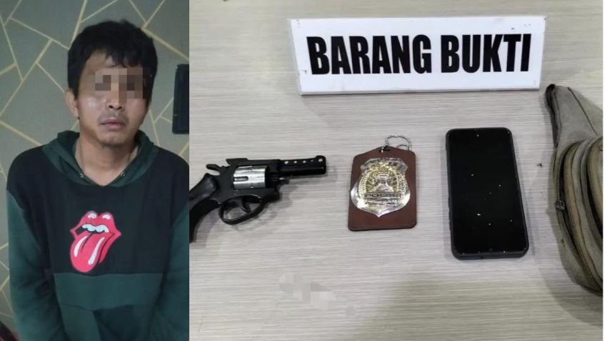 Nyamar Jadi Polisi dan Todong Warga Pakai Pistol Rakitan, Pria di Labuhanbatu Ditangkap