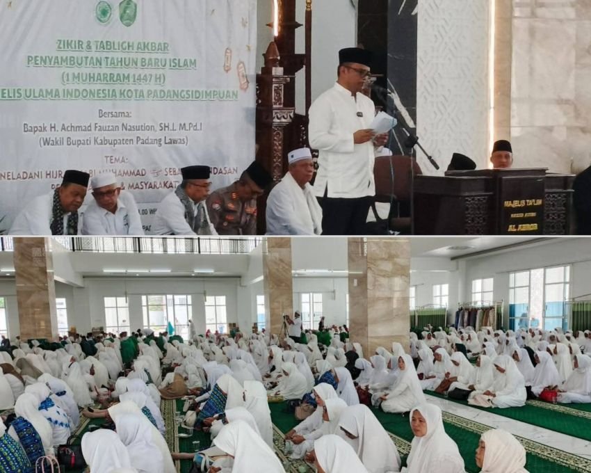 Sambut 1 Muharram 1447 H, MUI Padangsidimpuan Gelar Zikir dan Tabligh Akbar: Walikota Serukan Penguatan Ukhuwah dan Cinta Al-Qur’an