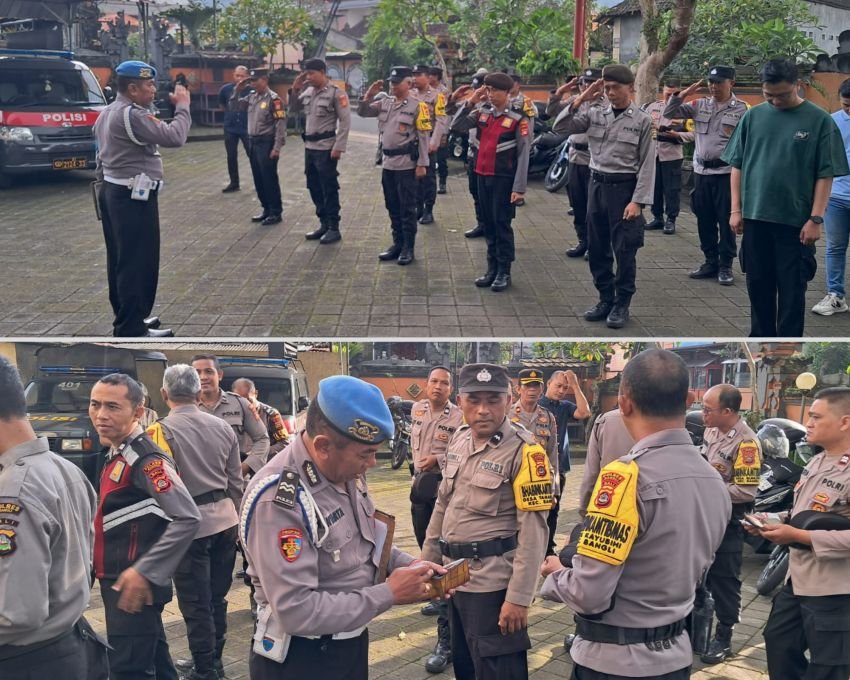 Cegah Pelanggaran dan Judi Online, Propam Polsek Bangli Gelar Gaktibplin Internal