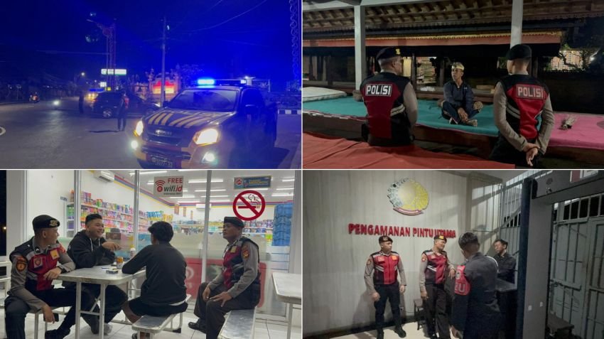 Cegah Kejahatan Malam Hari, Sat Samapta Polres Bangli Gencarkan Patroli Blue Light