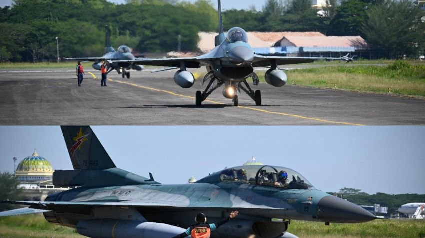 Empat F-16 TNI AU Dikerahkan ke Lanud SIM, Dukung Latihan Cakra C di Langit Aceh