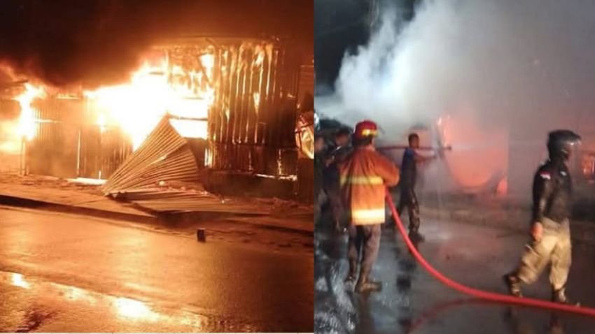 Warung Kopi Legendaris di Simpang DPR Tapteng Ludes Terbakar, Diduga Korsleting Listrik