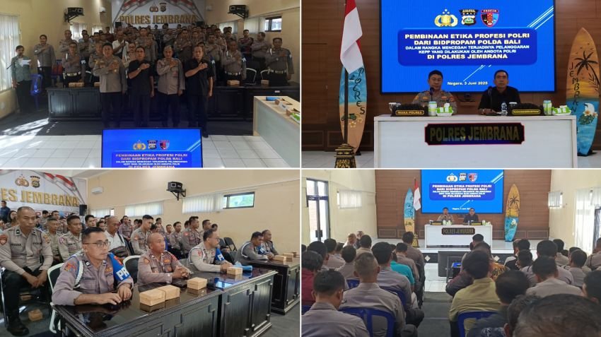 Polres Jembrana Terima Kunjungan Tim Pembinaan Etika Bidpropam Polda Bali
