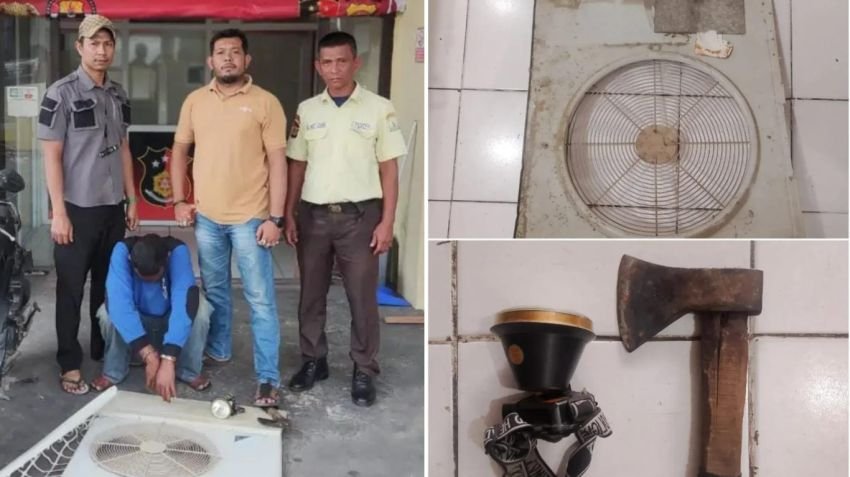 PNS RSUD Zainoel Abidin Kepergok Curi AC Saat Subuh, Diringkus Satpam