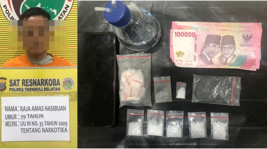 Jaringan Peredaran Narkoba di Paluta Berhasil Diungkap Polsek Padang Bolak