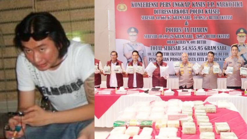 Polda Kalsel Sita 54,8 Kg Sabu dan 10 Ribu Ekstasi Jaringan Fredy Pratama