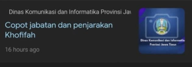 Website Diskominfo Jawa Timur Diretas, Muncul Artikel "Copot Jabatan dan Penjarakan Khofifah"