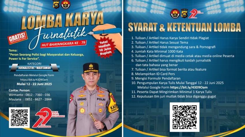 Rayakan Hari Bhayangkara ke-79, Polda Jambi Ajak Masyarakat Ikuti Lomba Konten Kreatif Bertema “Polri untuk Masyarakat”