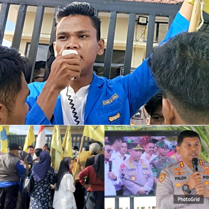 PMII Madina Geruduk Polres, Tuntut Penutupan Tambang Emas Ilegal (PETI)