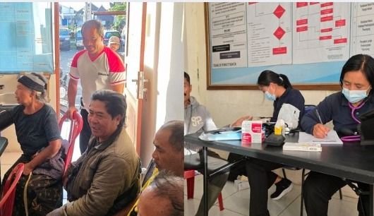 Dalam Rangka HUT Bhayangkara ke-79, Klinik Pratama Polres Bangli Gelar Pelayanan Kesehatan Gratis