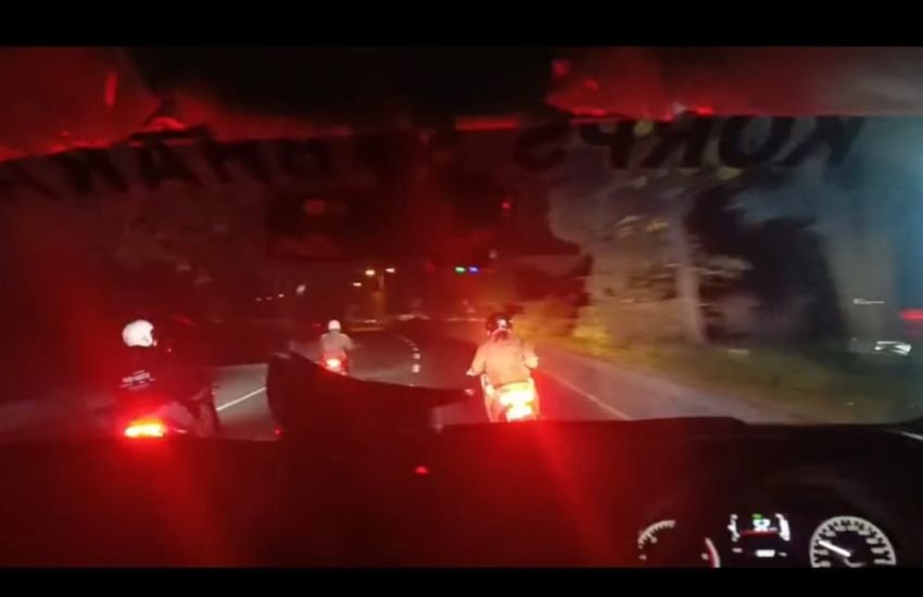 Polsek Denpasar Selatan Bubarkan Aksi Balap Liar di Jalan Bypass Ngurah Rai